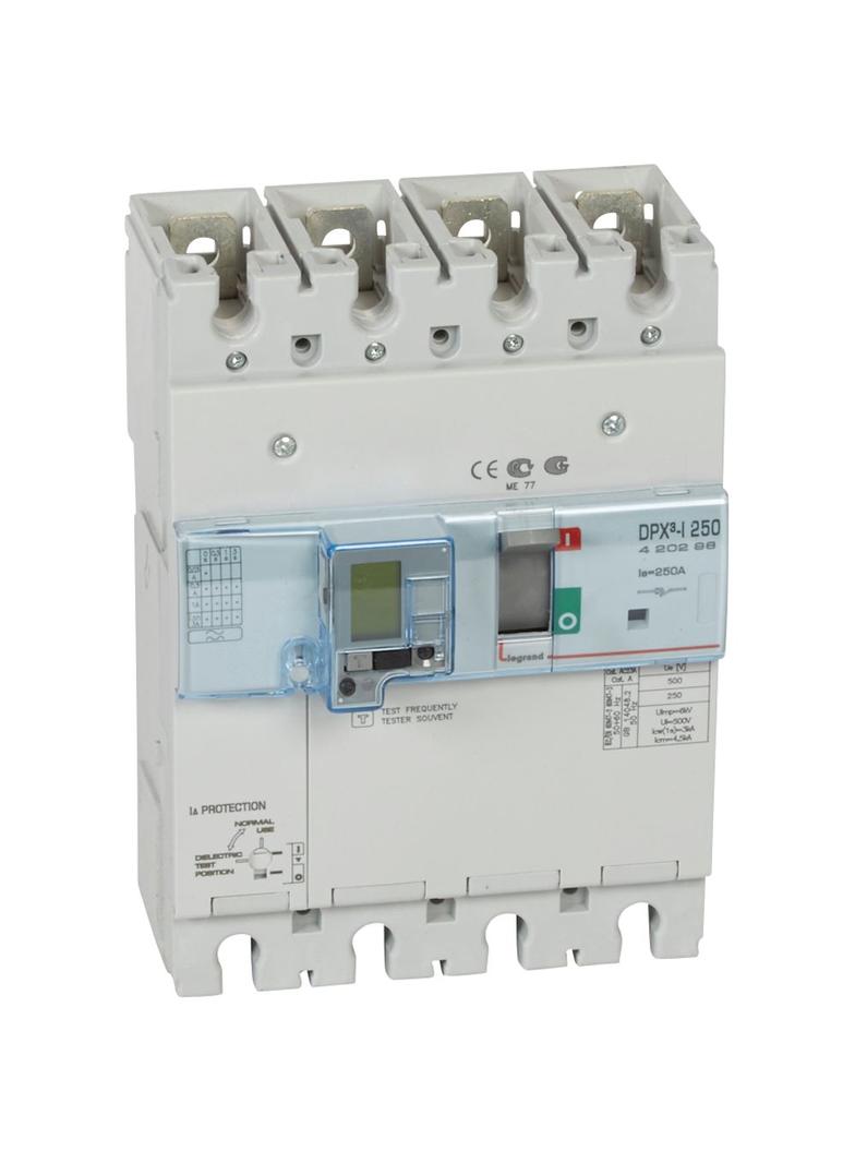 Rozłącznik DPX3-I 250 Z Zab. R-Pr. 4P 250A 420298 LEGRAND