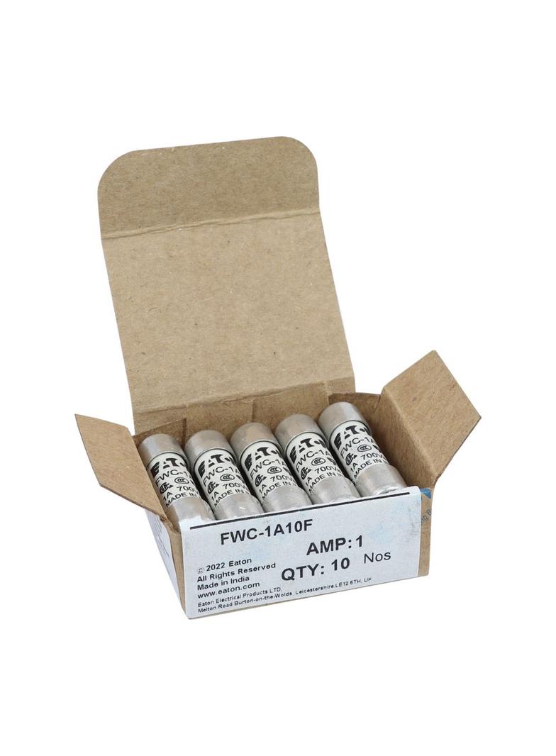 1AMP 700V AC UL FERRULE 10x38MM FUSE Wkładka szybka 1A AC 700V 10x38 mm aR UL FWC-1A10F EATON