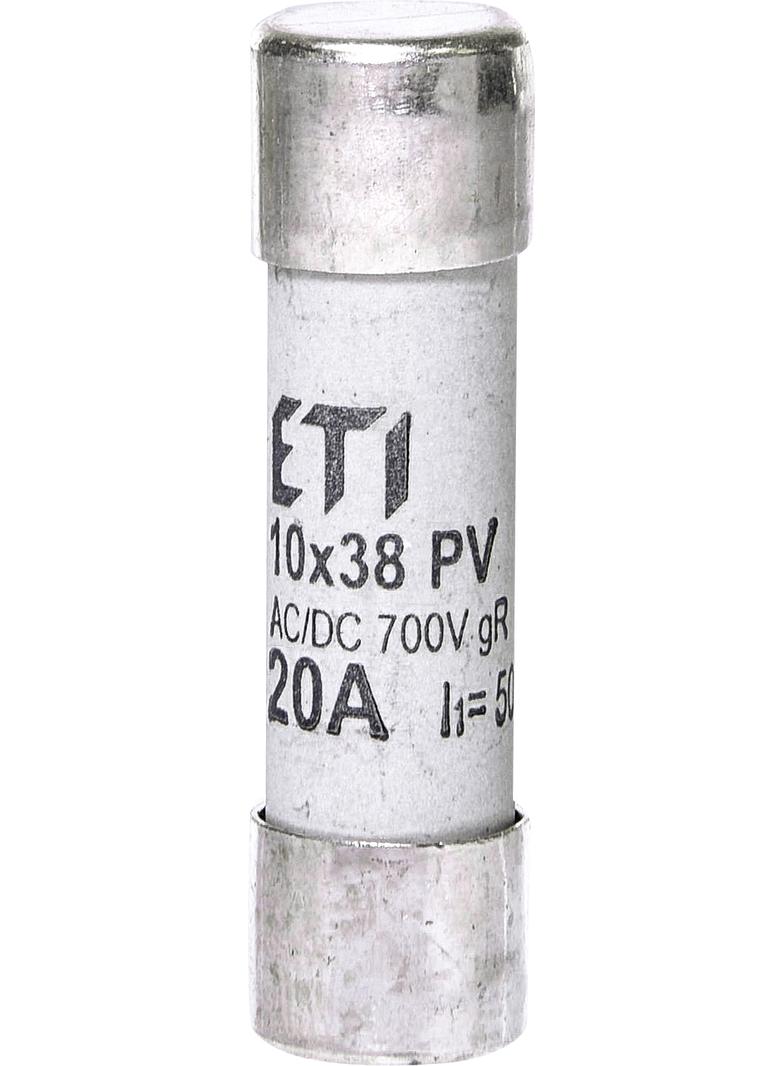 Wkładka topikowa cylindryczna PV gR 700V CH10x38 gR 20A 700V AC DC 002625024 ETI