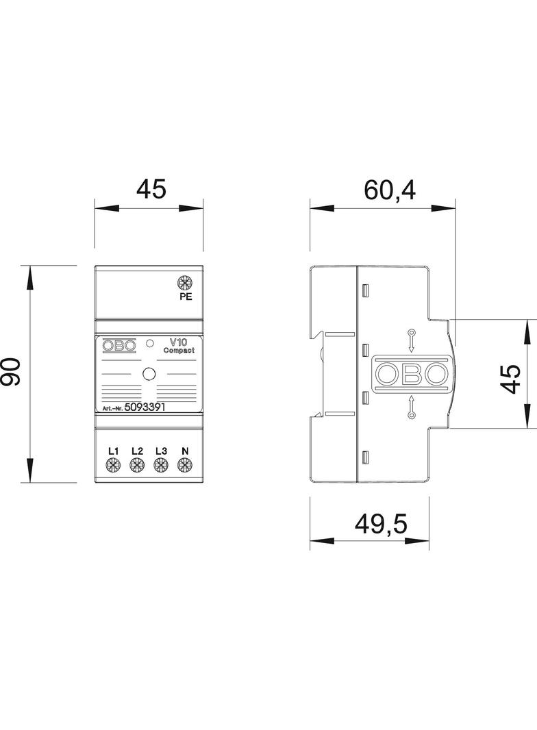 V10 COMPACT-AS, OGRANICZNIK V10 COMPACT