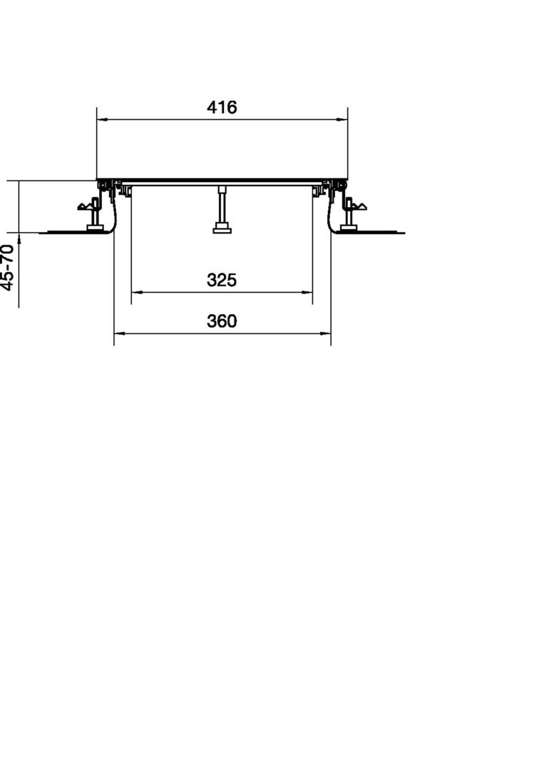 tehalit.BK Kanał współpoziomy boczna folia ochronna BKF 400x(45-70)mm stal BKF400045 HAGER