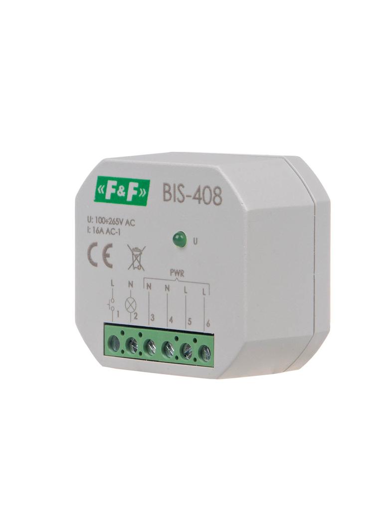 Przekaźnik bistabilny,  podtynkowy, do podświetlanych przycisków