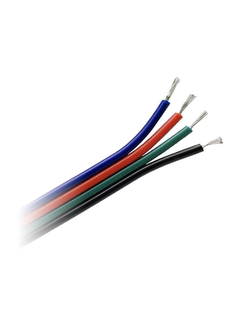 Przewód do taśm LED RGB, 4x0,35mm2, 25m