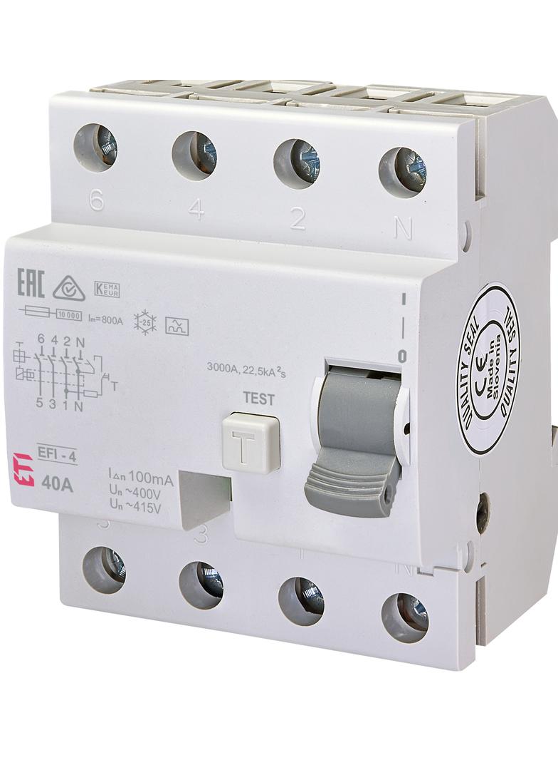 EFI-P4 40/0,1A WYŁ.OCHRONNY RÓŻN.-PRĄD.