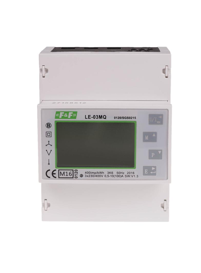 "Trójfazowy licznik zużycia energii czynnej i biernej Modbus RTU 100(5)A
