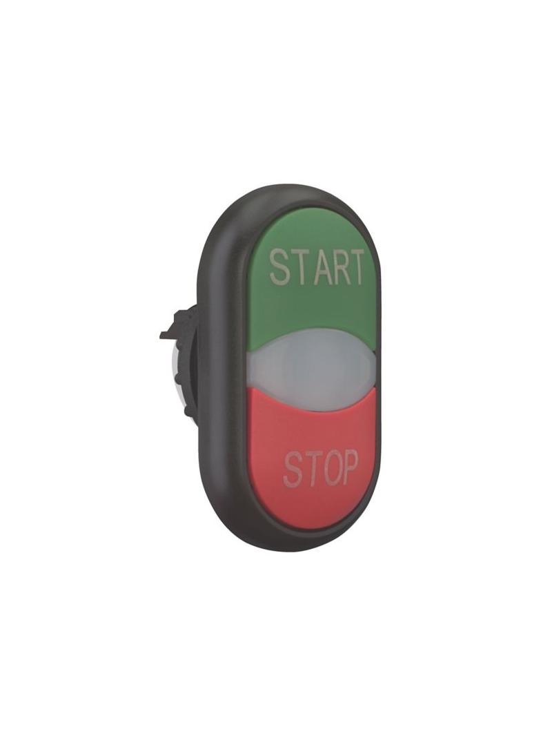 M22S-DDL-GR-GB1/GB0 Napęd przycisku podwójny zielony/czerwony /START-STOP/ z podświetleniem z samopo