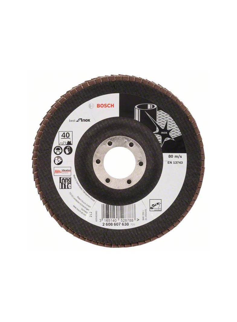 FLAP DISC BEST F/INOX 125MM P 40