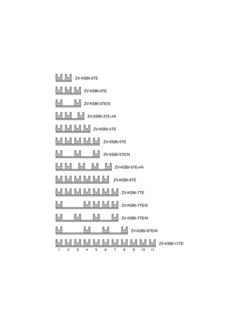 ZV-KSBI-5TE Mostki łączeniowe do ograniczników przepięć 16mm2 89mm 263965 EATON