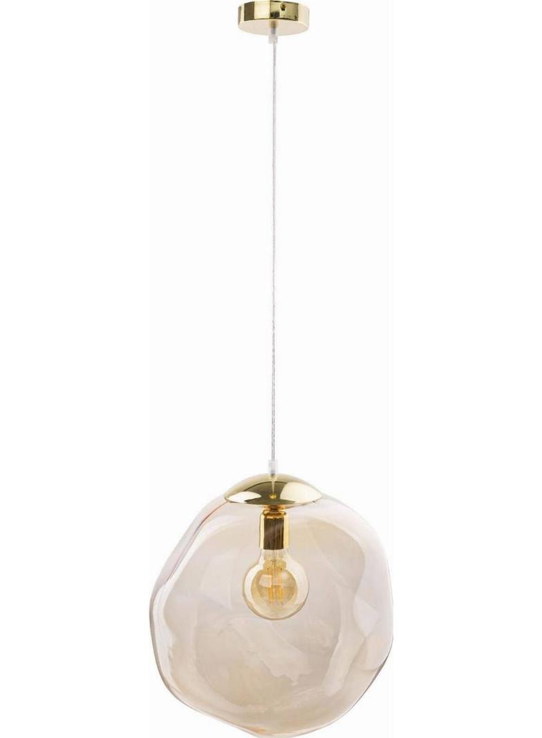 TK-Lighting lampa wisząca Sol 1xE27 max 60W złota/bursztynowa