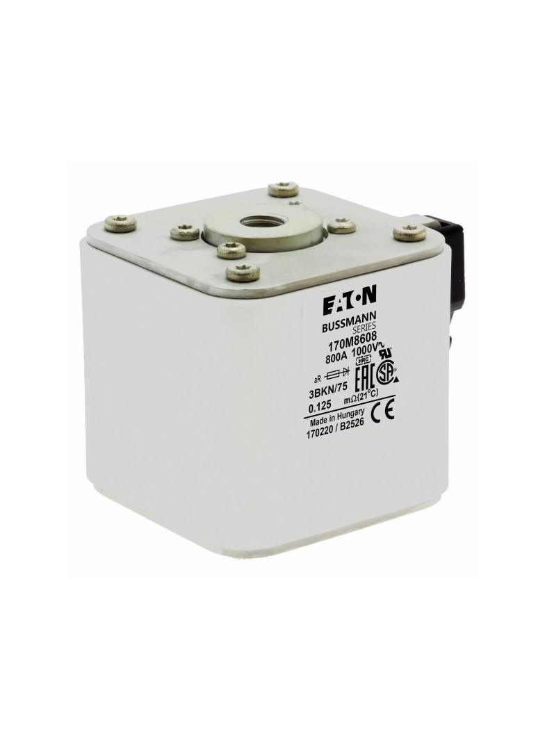 FUSE 800A 1000V 3BKN/75 AR UR Wkładka szybka 800A AC 1000V rozmiar 3 74x92x76 mm aR IEC UL 170M8608