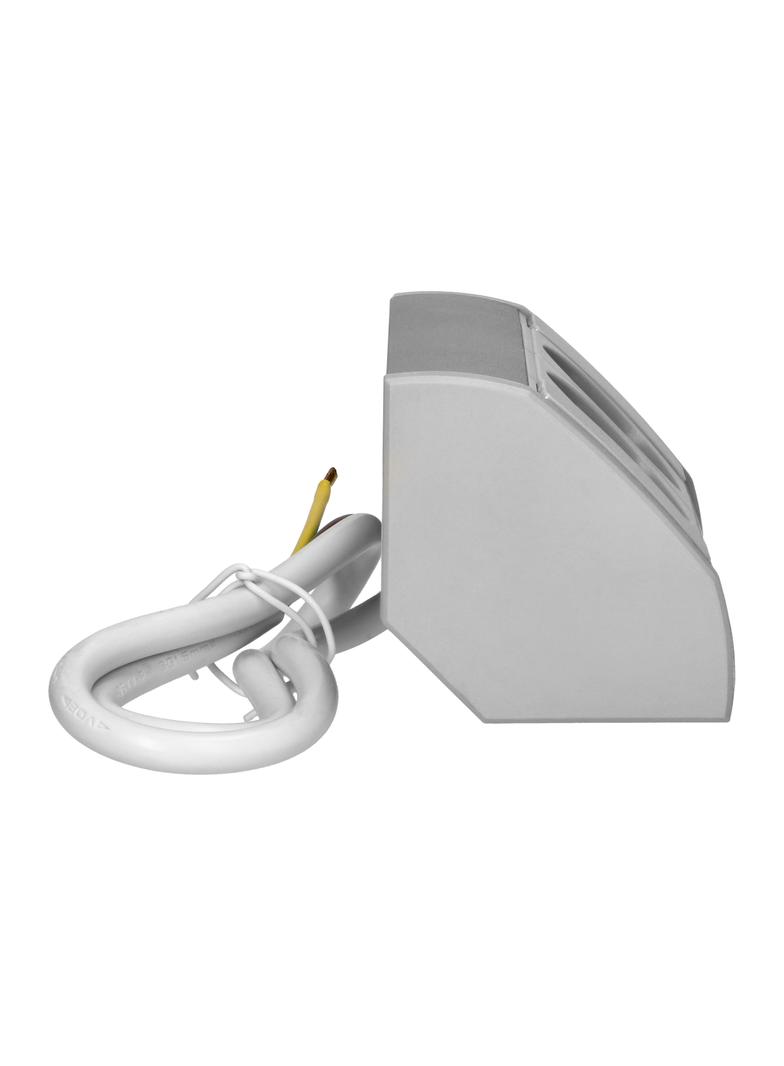 Gniazdo meblowe 2x2P+Z (Schuko), szaro-srebrne