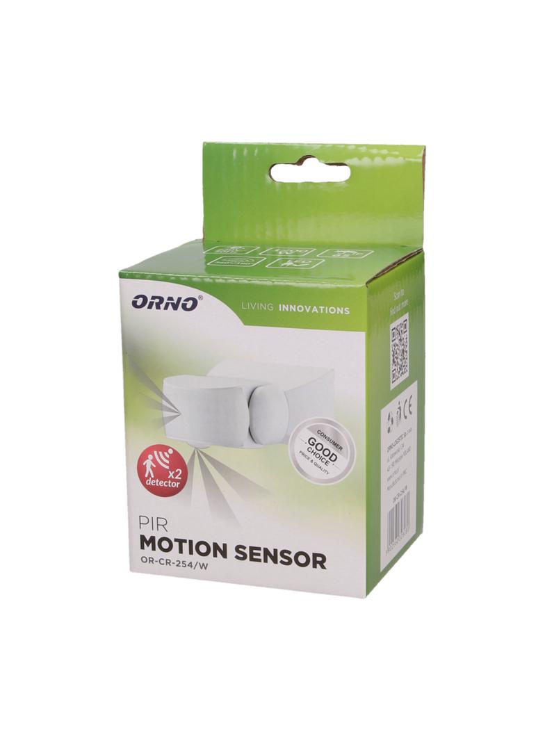 Czujnik ruchu 360/180st. 2 sensory IP65 1200W biały OR-CR-254/W ORNO
