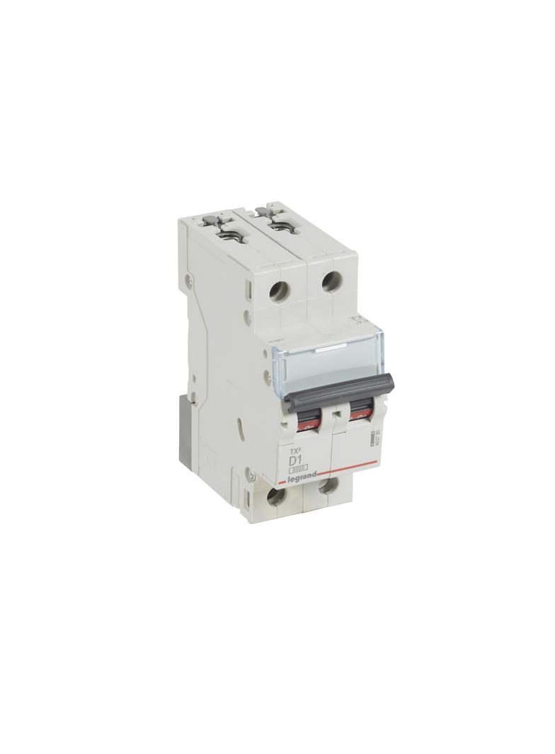 Wyłącznik Nadprądowy 2P D1A 6kA AC S302 TX3 403730 LEGRAND