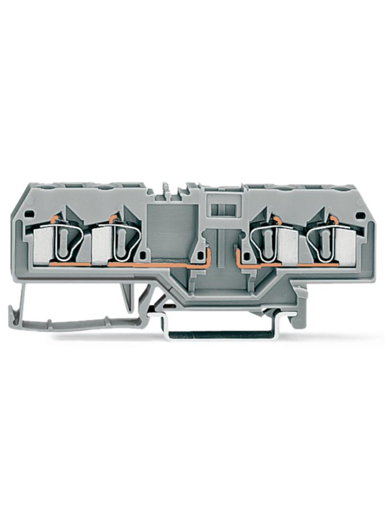 złączka bazowa 4-przewodowa 4 mm2 szara