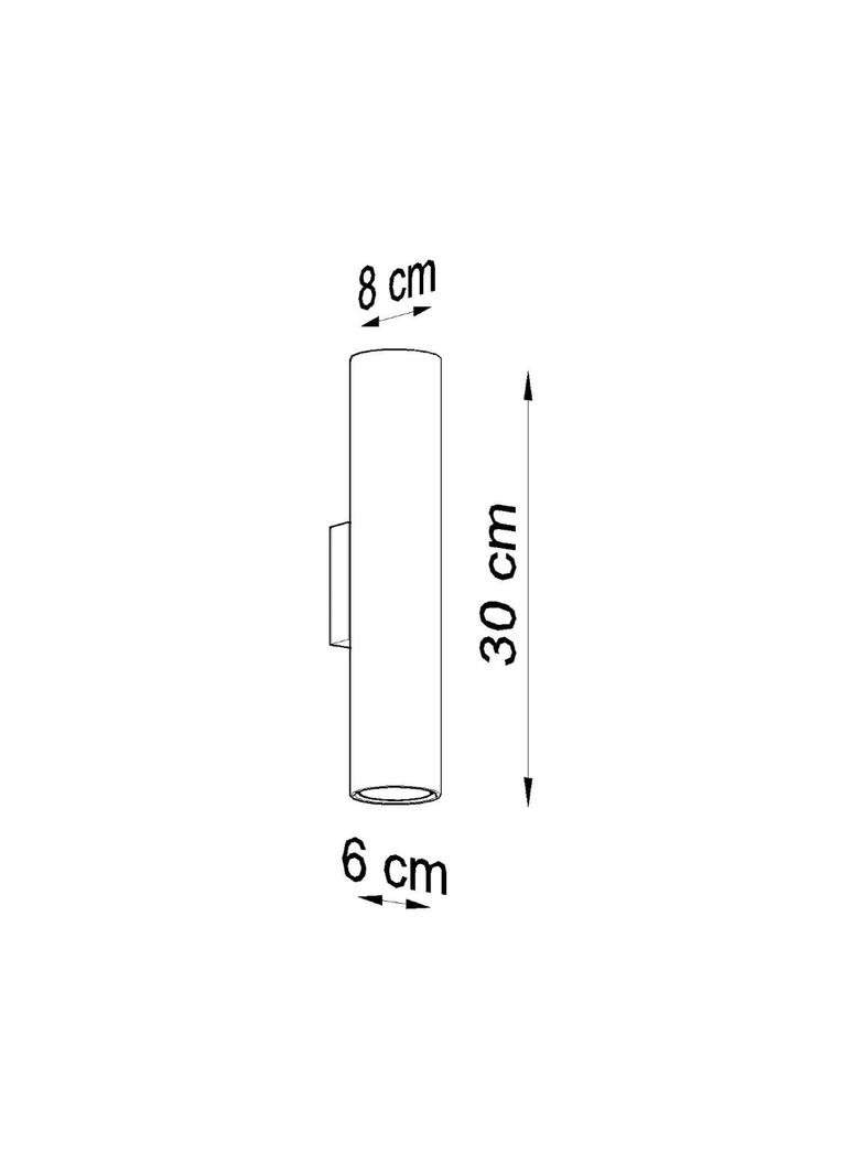Sollux Kinkiet LAGOS 2 czarny SL.0330