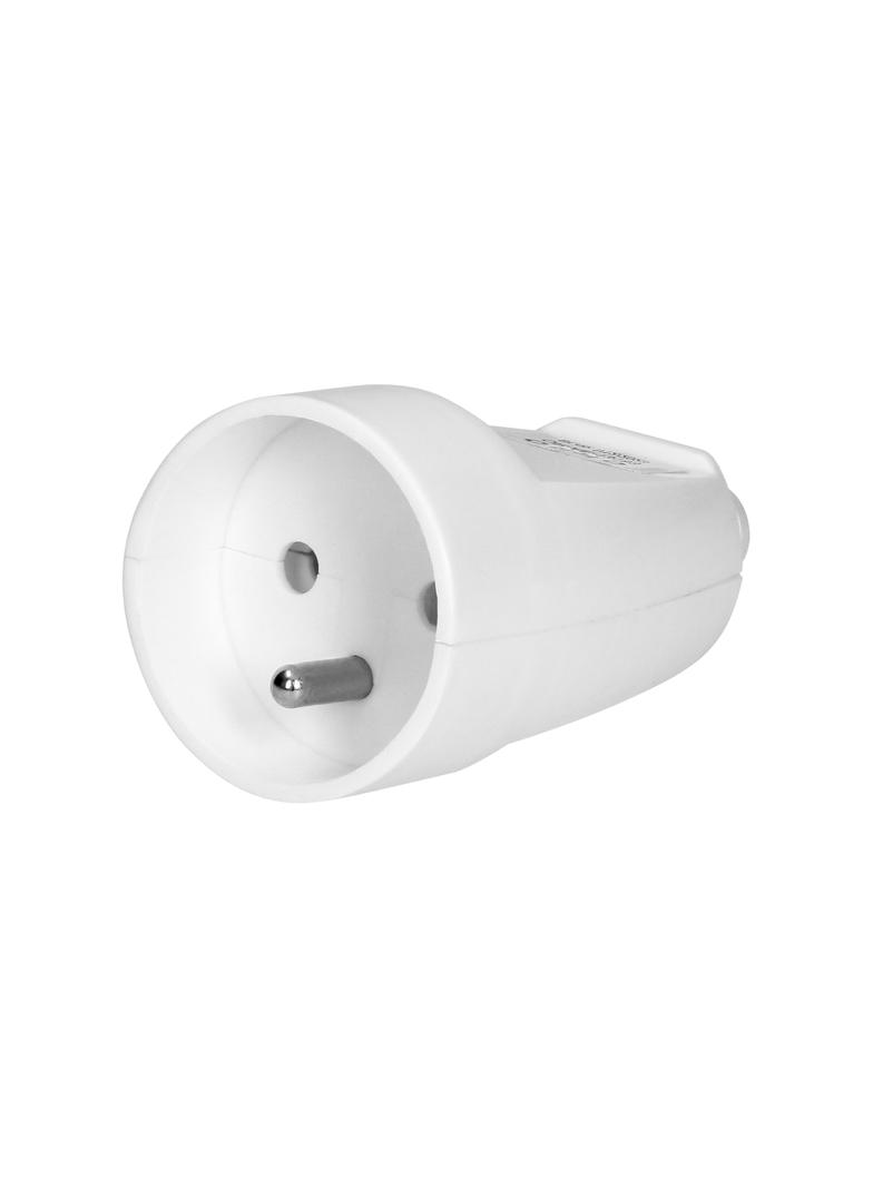 Gniazdo przenośne pojedyncze rozbieralne, 16A, 250V, 2P+Z, białe OR-AE-13183 ORNO