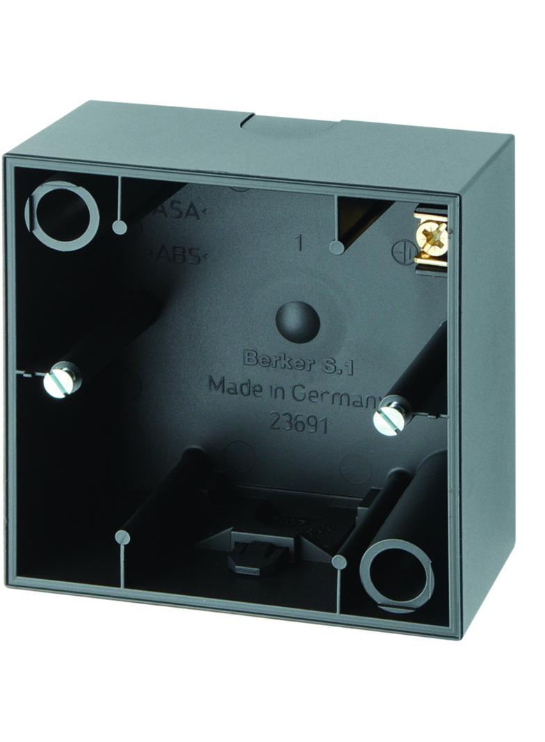 BERKER S.1 Puszka natynkowa pojedyncza antracyt mat 10419949 HAGER