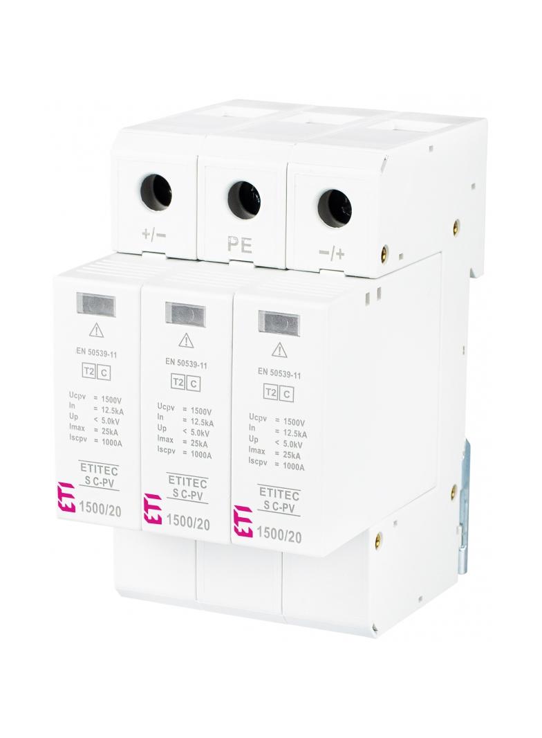 Ogranicznik przepięć T2 (C) - do systemów PV TEC S C-PV 1500/20 Y 002445313 ETI