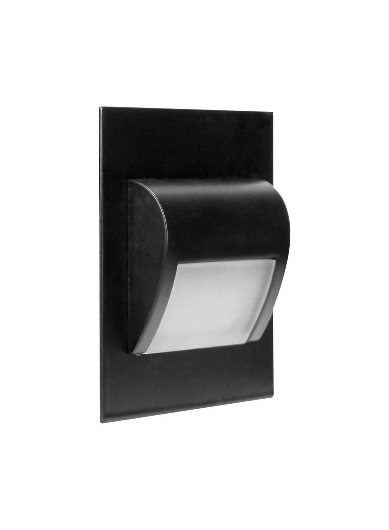 DRACO LED NEW 1,5W, oprawa schodowa podtynkowa, 12VDC, 30lm, 4000K, czarny, innowacyjny sposób monta AD-OS-6164L4/B ORNO