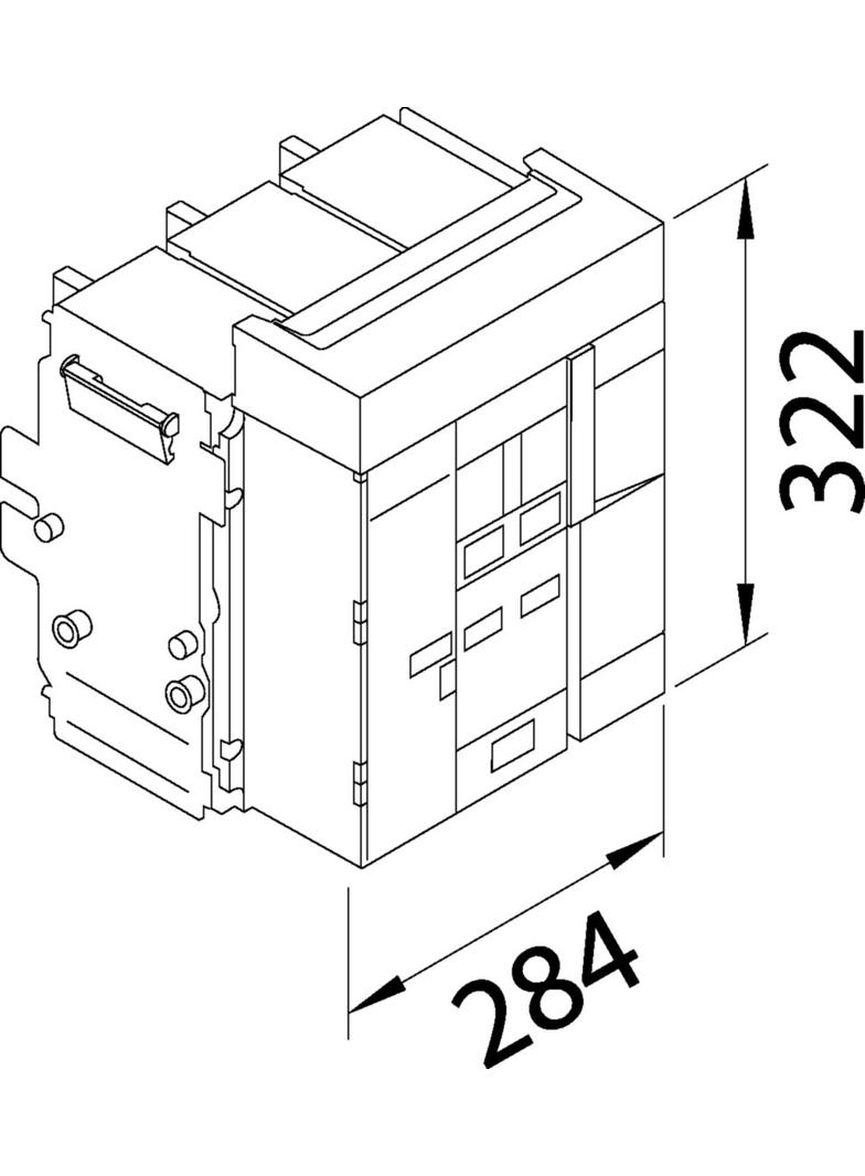 ACB HW1 66kA 1000A 3P Wyłącznik wysuwny do wyzwalacza sentinel Energy HW1E310DE HAGER
