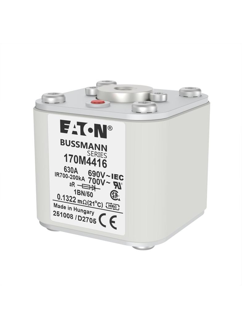 FUSE 630A 690V 1BN/50 AR UC Wkładka szybka 630A AC 690V rozmiar 1 53x69x51 mm aR IEC UL w 170M4416 E