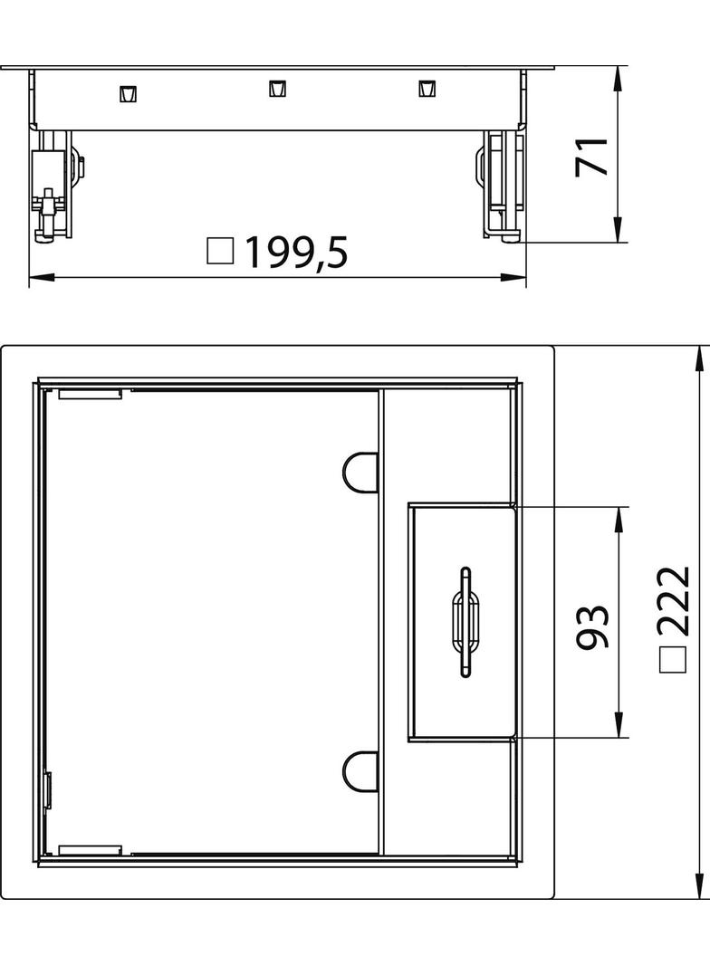 GES4M-2 10U, Kaseta zasilająca