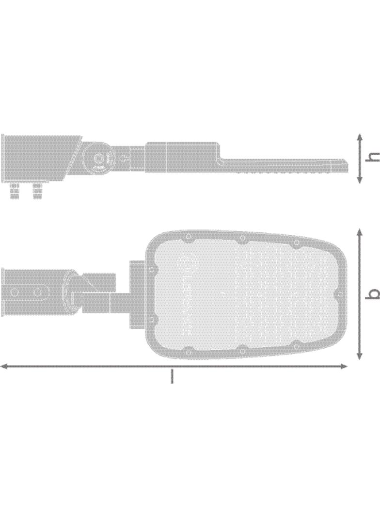 Oprawa STREETLIGHT AREA MD V 65W 727 RV20ST GY