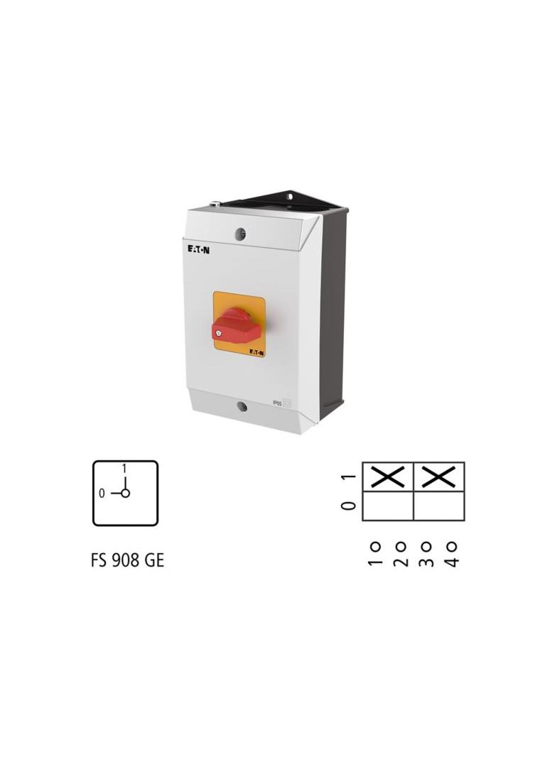 T3-1-102/I2-RT Łącznik krzywkowy 32A 13kW 207166 EATON