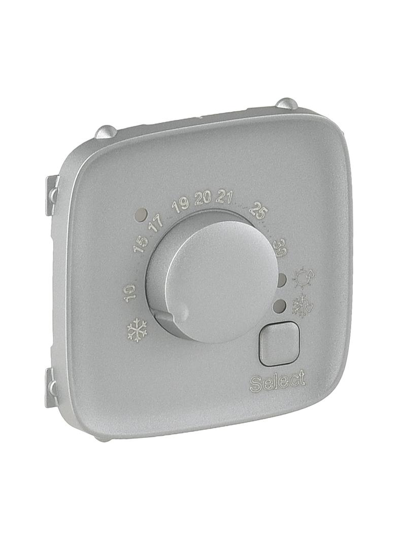 VALENA ALLURE - PLAKIETKA ALUMINIUM TERMOSTATU POKOJOWEGO, Legrand