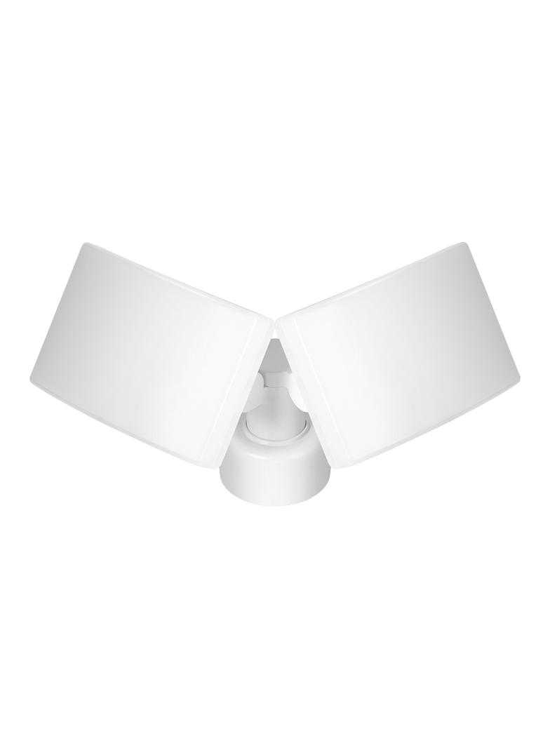 TOS DUO LED 2x20W podwójny naświetlacz ogrodowy z czujnikiem ruchu PIR 2x1600lm IP65 4000K neutralna biel PC biały AD-NL-6603WLR4 ORNO