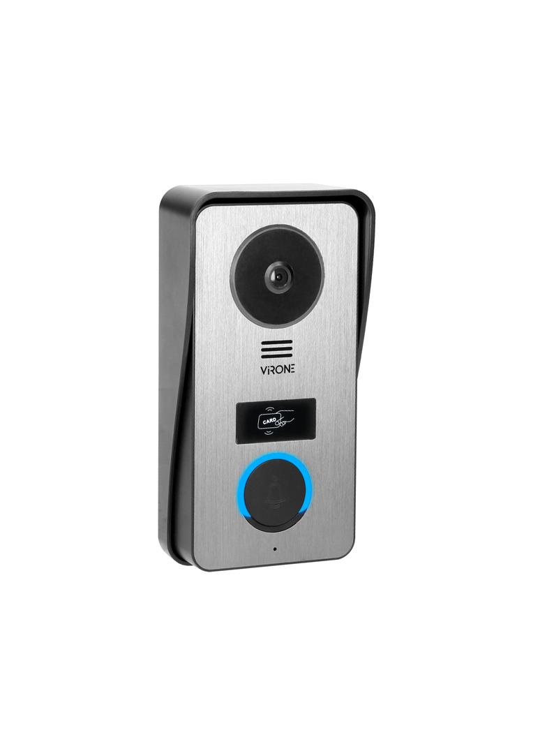 Zestaw wideodomofonowy, bezsłuchawkowy, monitor dotykowy 7" LCD, Wi-Fi + APP na telefon, z gniazdem