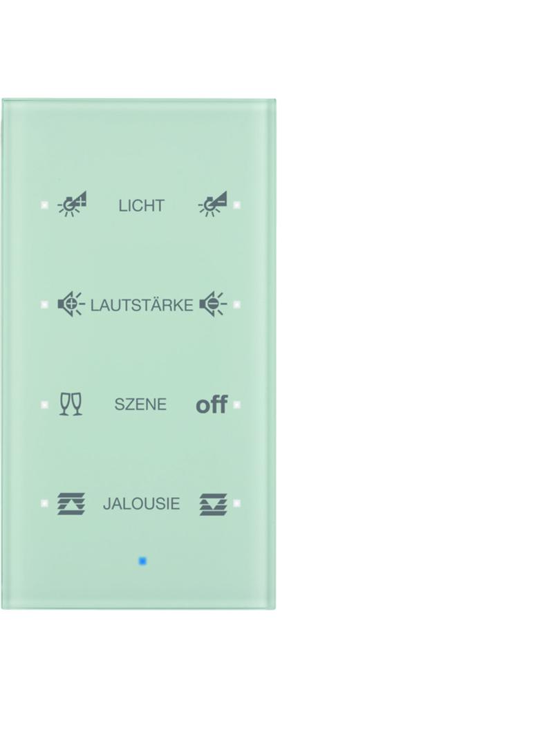 BERKER KNX TS Sensor dotykowy poczwórny konfigurowalny szkło białe 75144930 HAGER