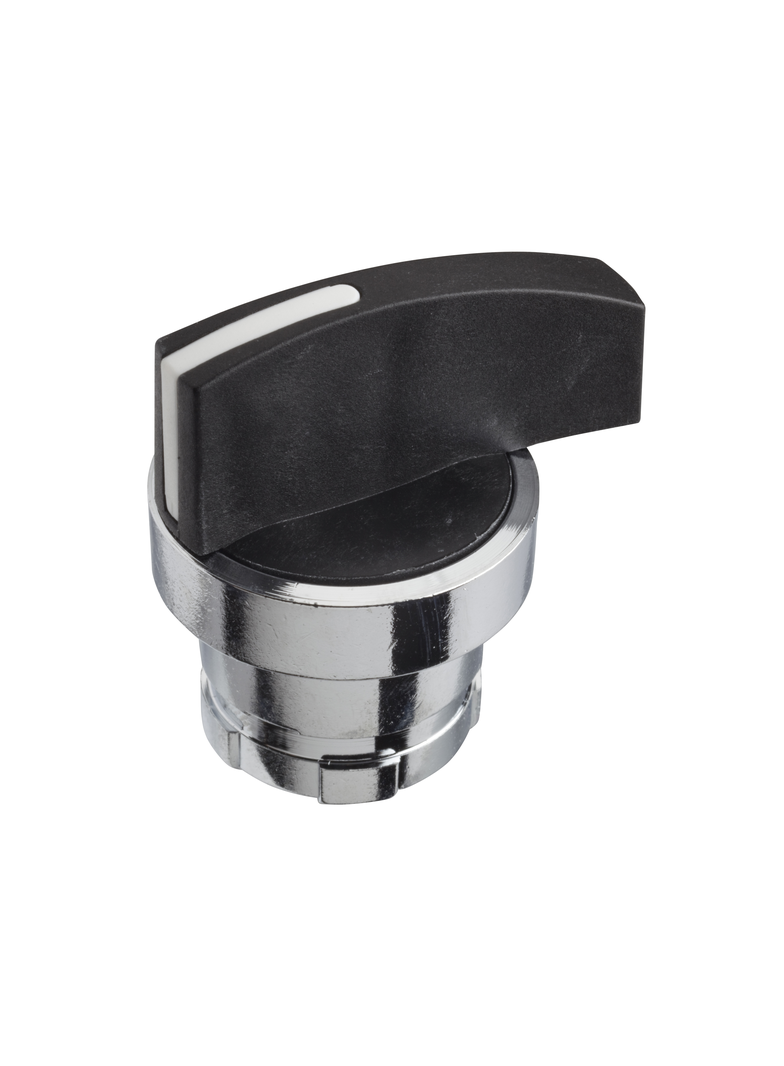 Harmony K Główka napędu z kołnierzem O 28.5 mm, metalowa, długie czarne piórko pokrętła