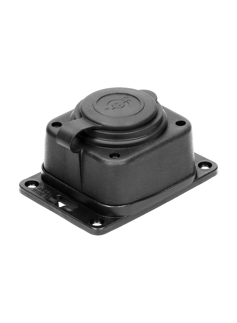 Rozgałęźnik bryzgoszczelny i odporny na uderzenia IP44 1 gniazdo 16A 230V AC gumowy uniep OR-AE-1316