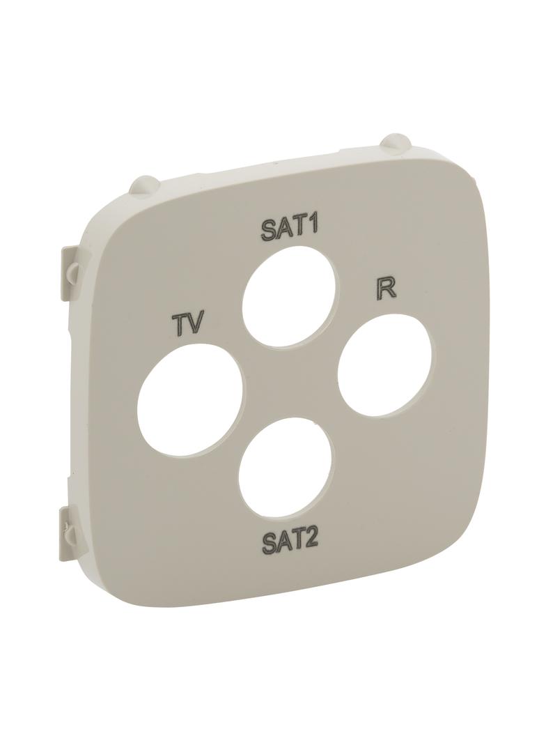 VALENA ALLURE - PLAKIETKA GNIAZDA TV-RD-SAT-SAT KREMOWA, Legrand