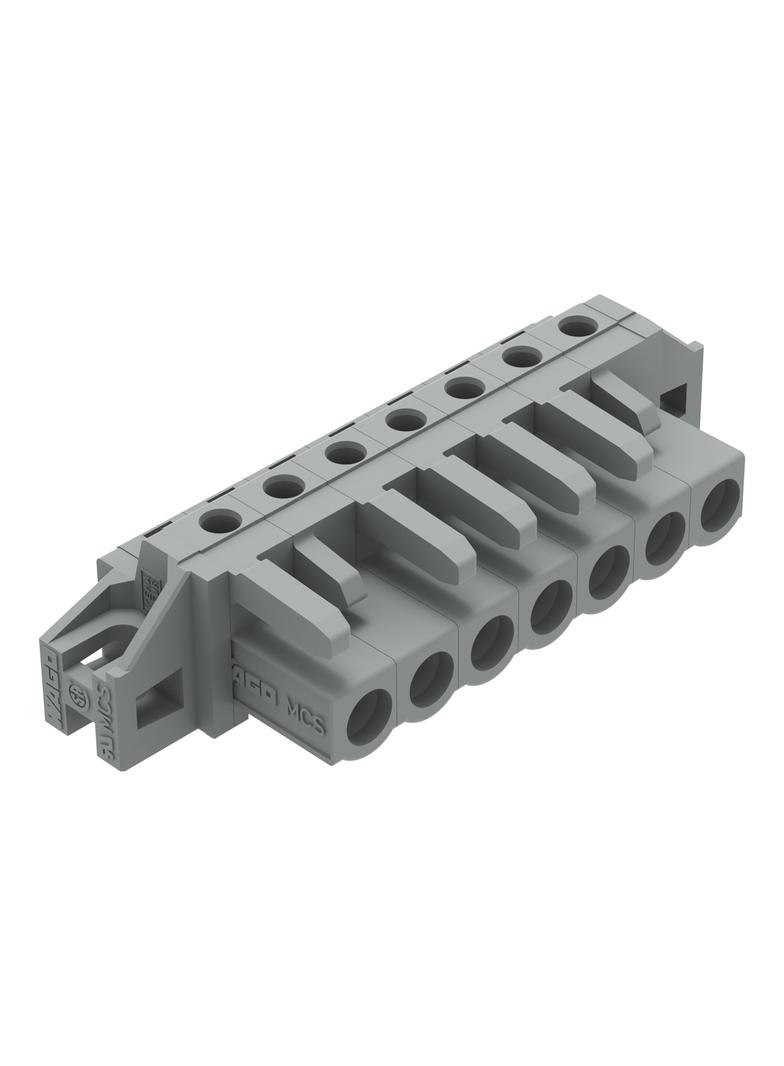 Gniazdo MCS‑MIDI Classic kątowe 7‑biegunowe szare raster 5mm 232‑237/031‑000 /50szt./ WAGO