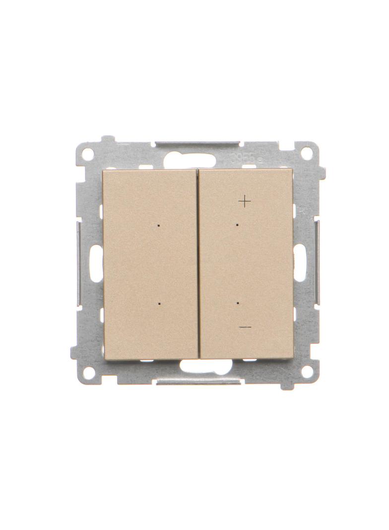 Simon 55 Ściemniacz do LED ściemnialnych klawiszowy Szampański mat