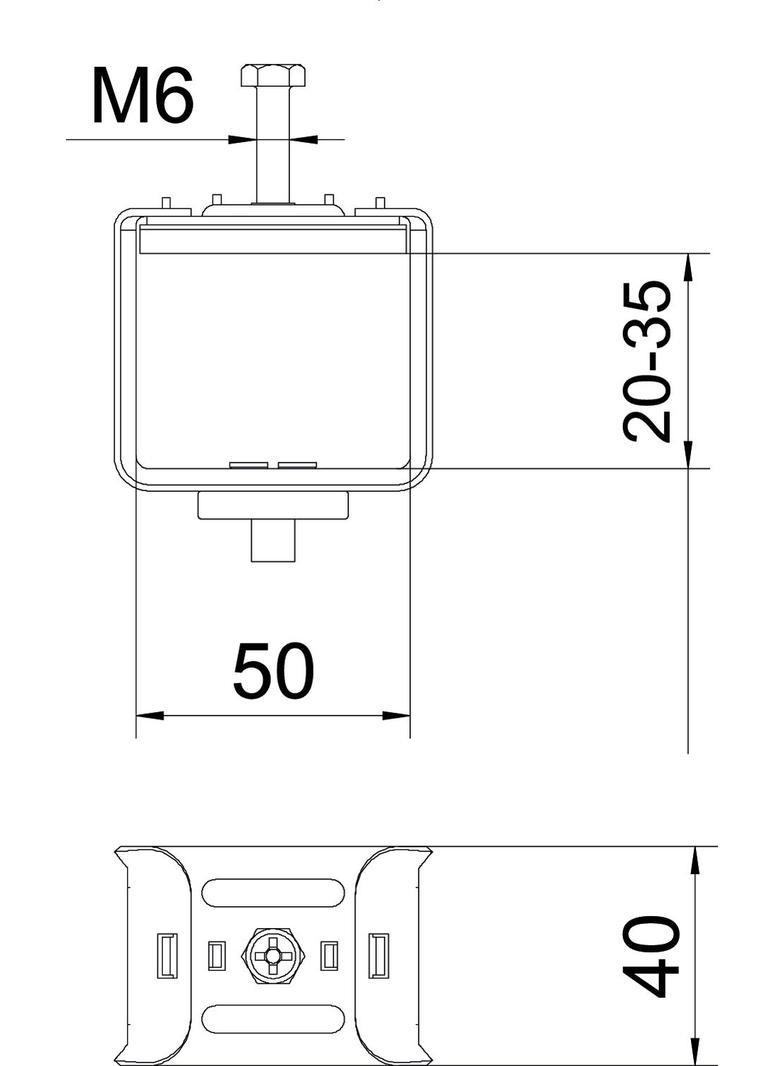2056/B, OBEJMY-STAL CYNK.35-50MM