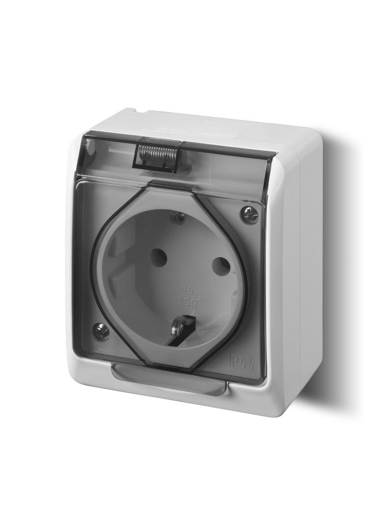 HERMES Gniazdo 2P+Z schuko IP44