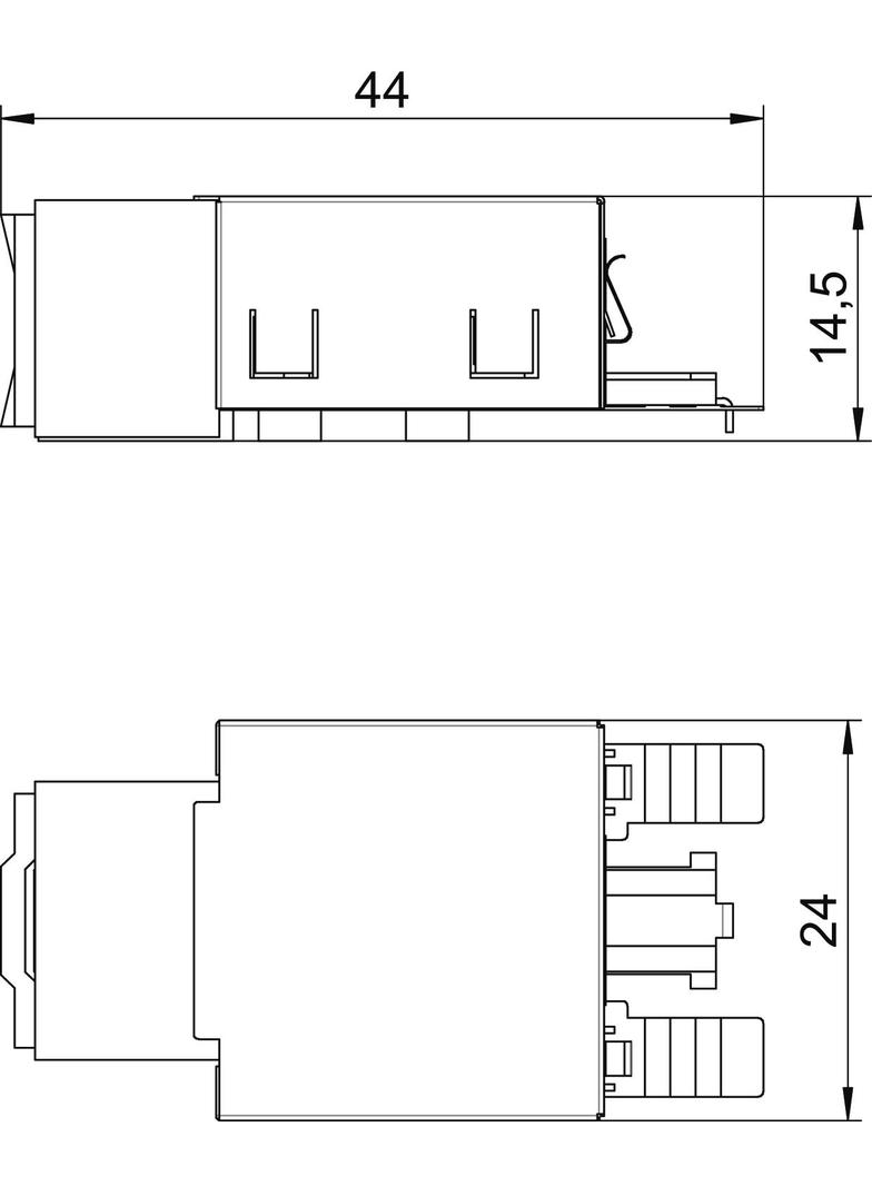 ASM C5 G, MODUŁ PRZYŁ.KAT.5E EKRANOWANY