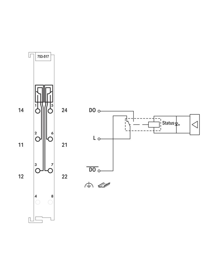 moduł 2DO 250V AC 1,0A przekaźnikowy 2p bezpotencjałowe