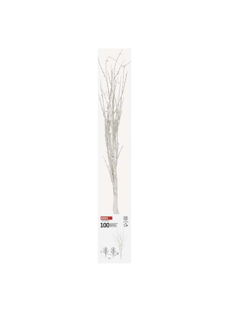Ozdoba świąteczna 2x gałązka brzozy 60 cm 3x AA IP44 ciepła biel IP20 timer DCTW26 EMOS