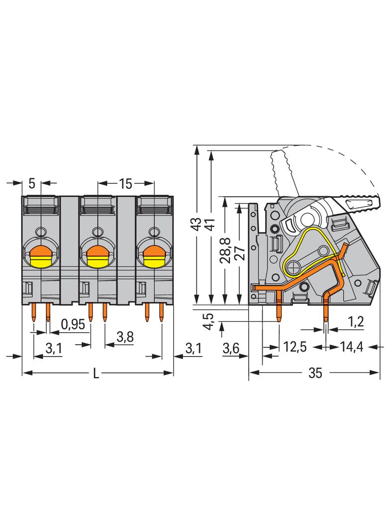 złączka do płytek drukowanych