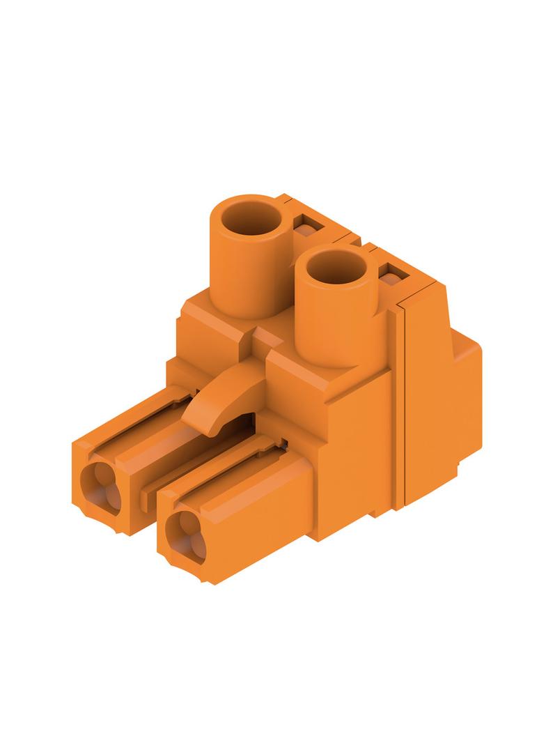BLZ 7.62HP/02/180 SN OR BX Wtyk PCB (złącze wiązki), 7.62 mm, Liczba biegunów: 2, Przyłącze z jarzmem /100szt./ 1980480000 WEIDMÜLLER