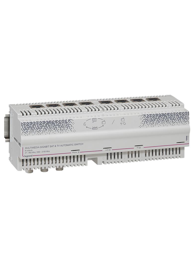 MULTIMEDIALNY SWITCH DO DYSTRYBUCJI SYGNAŁU TELEFONICZNEGO, INTERNETU, TV+TV SAT, Legrand