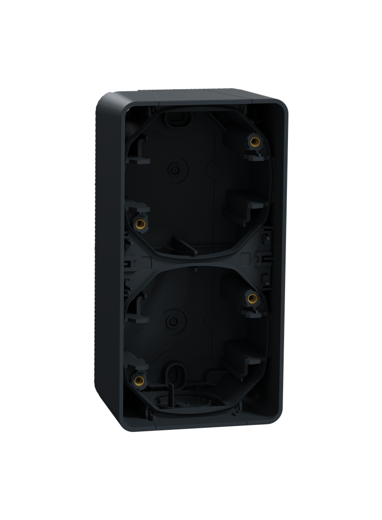 Mureva, podstawa naścienna podwójna pionowa, antracyt