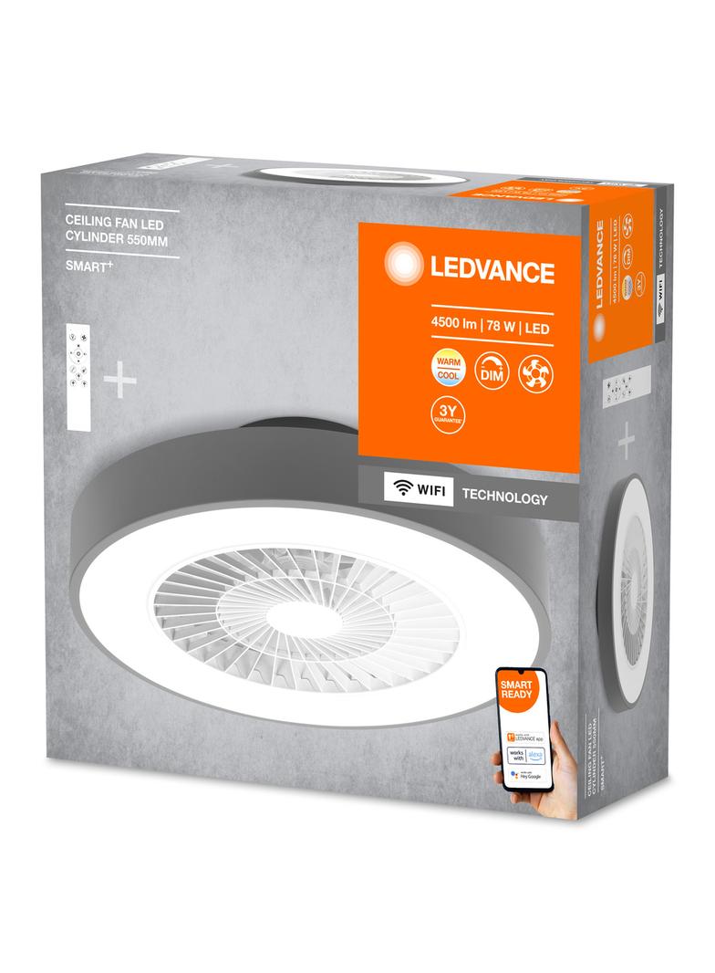 Oprawa SMART+ WIFI CEILING FAN CYL REM TW GR