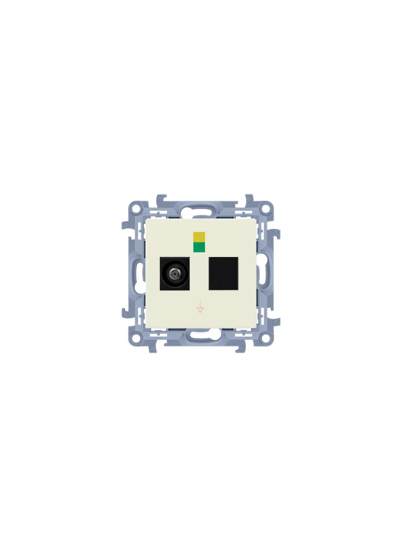 Simon 10 Gniazdo ekwipotencjalne pojedyncze krem