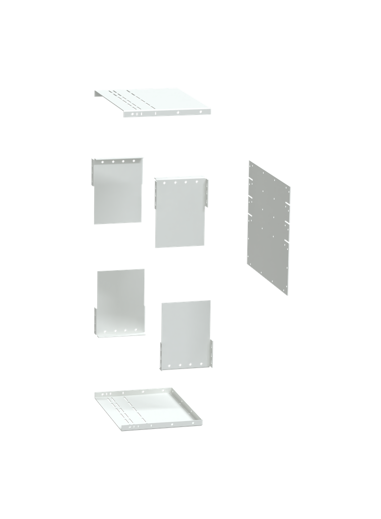 Rozdzielnice PrismaSet, osłona Formy 4 do zespołu przenoszenia połączeń 4_6 modułów