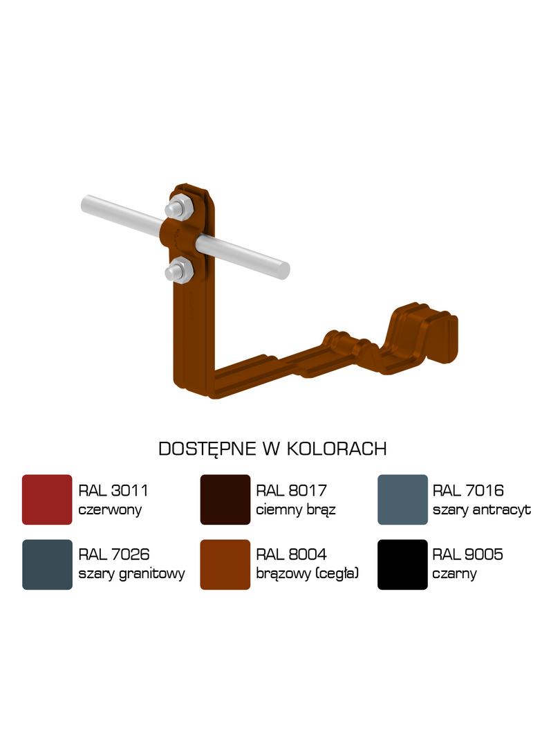 AN-24M/LA/-N Uchwyt dach.prof.pros.Z-śr. WZÓR4 H=10cm /LA/
